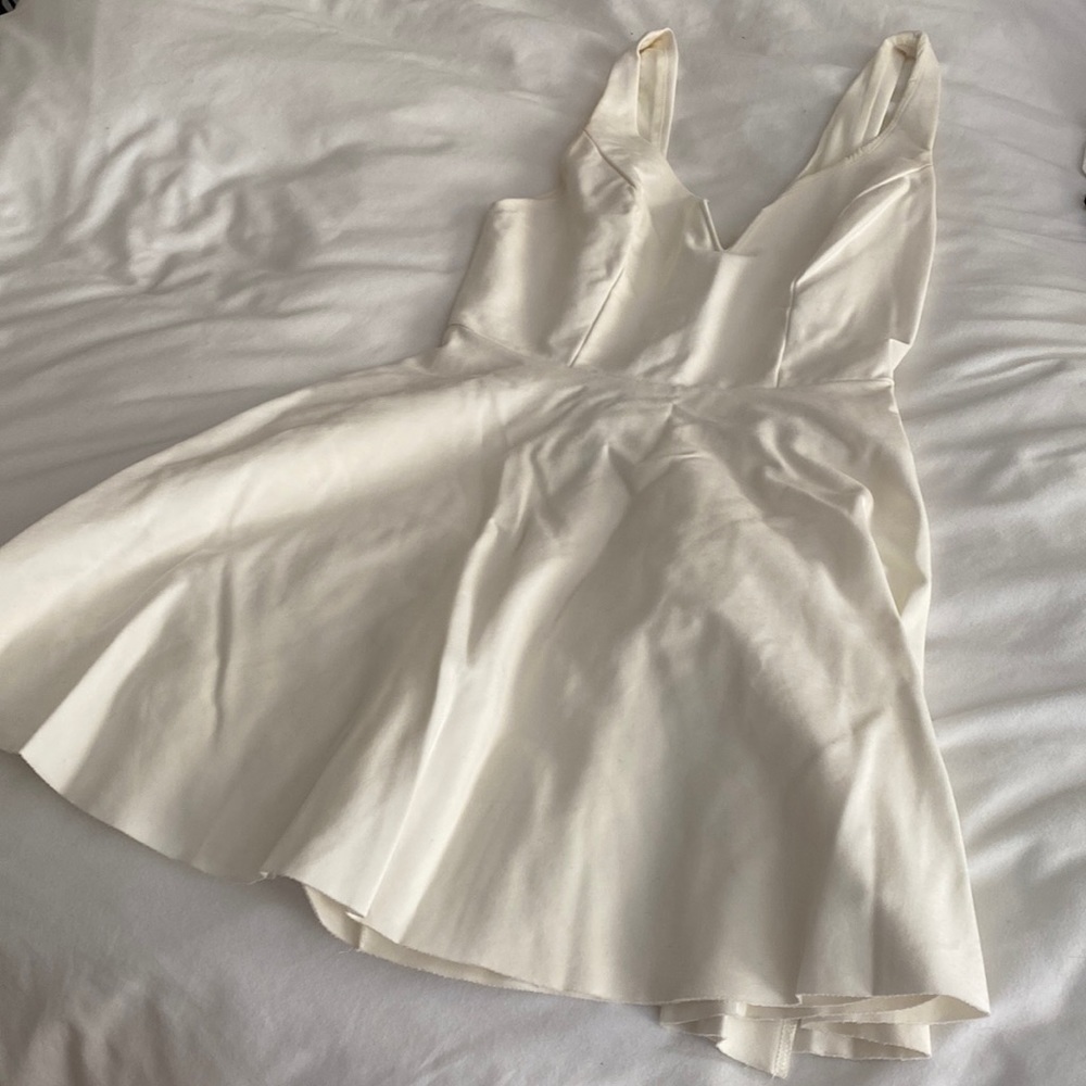 Mini white skater dress - urban outfitters